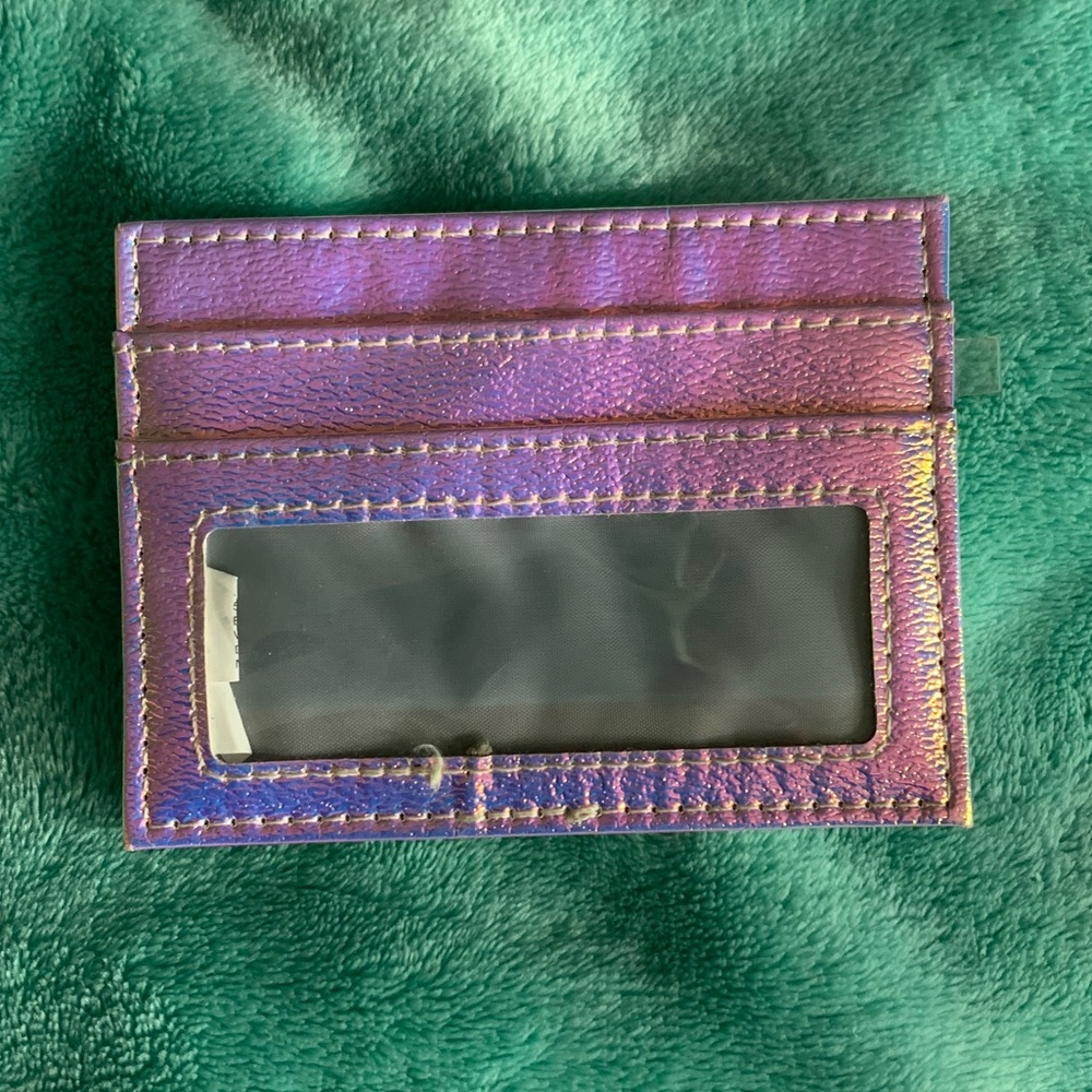 Purple slim wallet